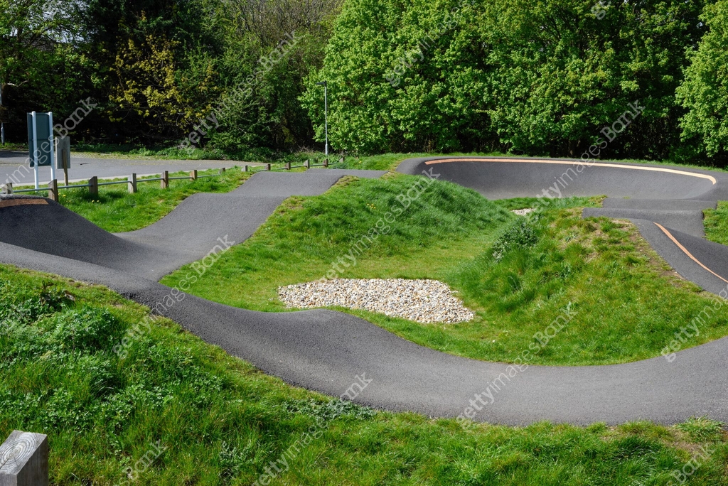 Christleton Bike Track Bike track for riding bmx or mountain bikes with jumps and corners to ...