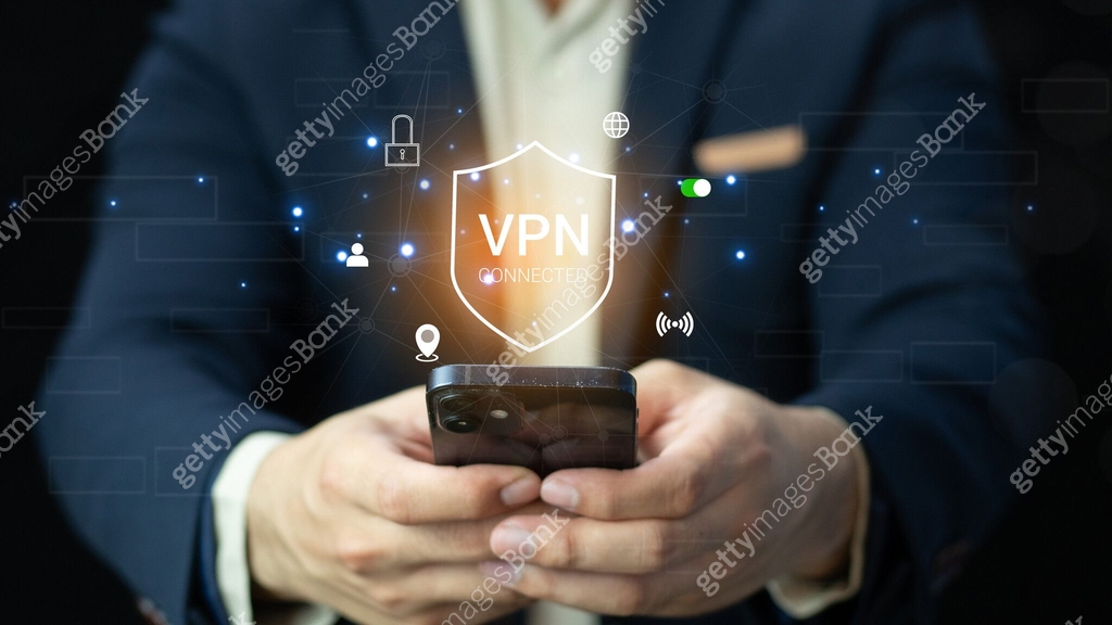 Anonymous Connection VPN Virtual private network concept. Internet security, encrypted ...