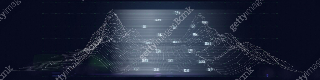 Abstract background grid polygonal wireframe graph with circles and ...