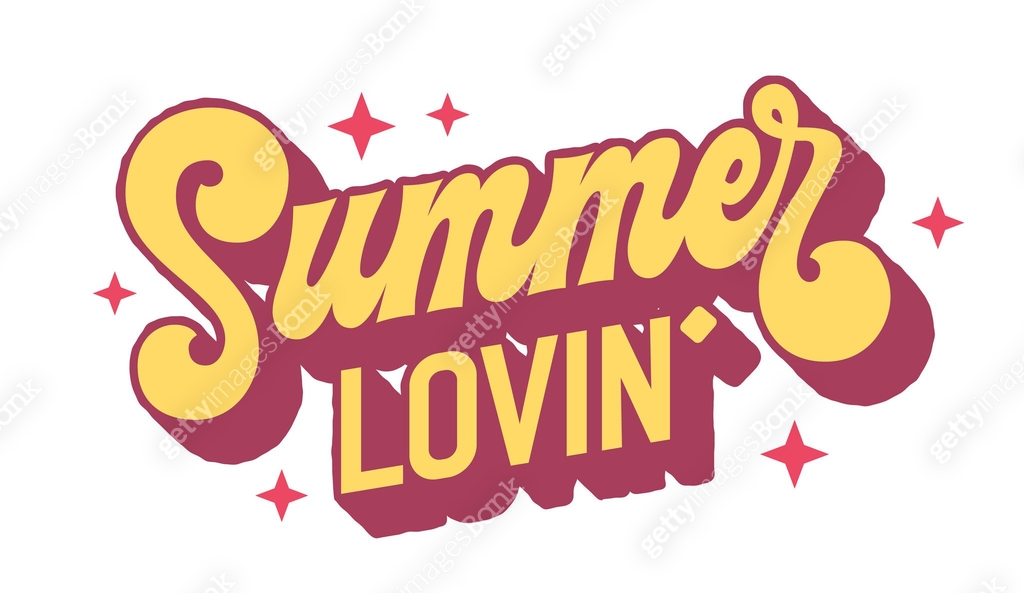Summer loving, retro-inspired script lettering exuding warmth and ...