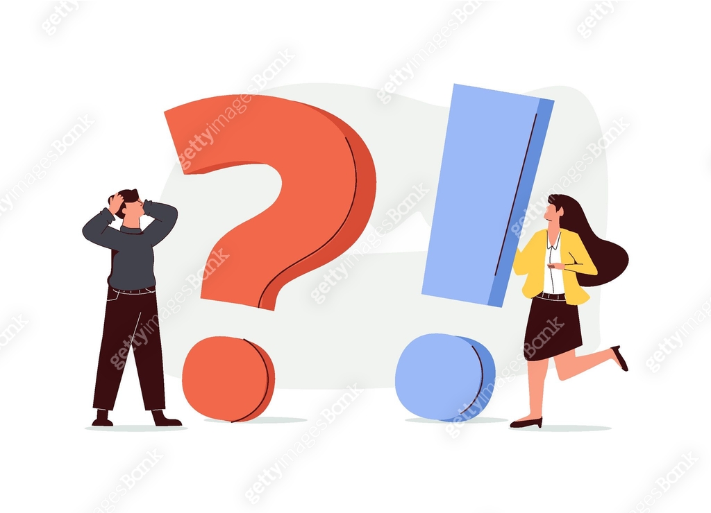 Problem and solution concept. Question and answer, solving problem or ...