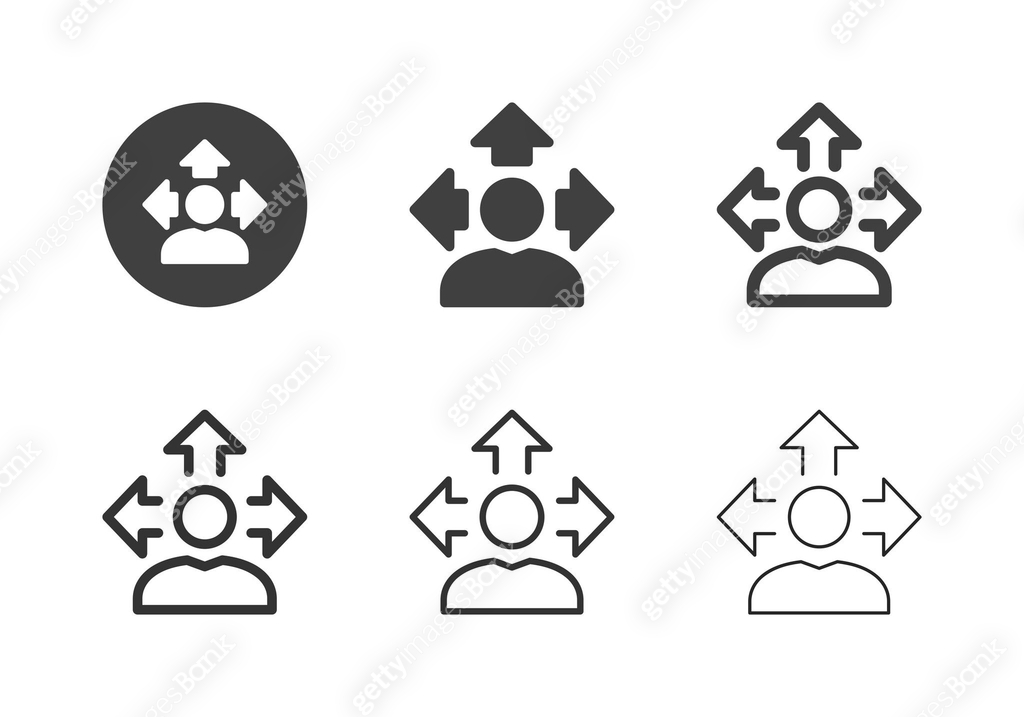 Thinking Direction Icons - Multi Series 이미지 (2153327935) 일러스트, 무료 일러스트 ...