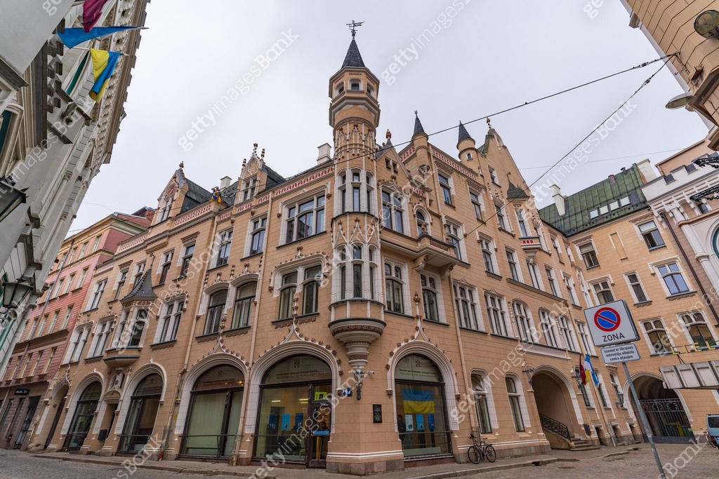 Great Guild in the old town of Riga, Latvia 이미지 (2150775878) - 게티이미지뱅크