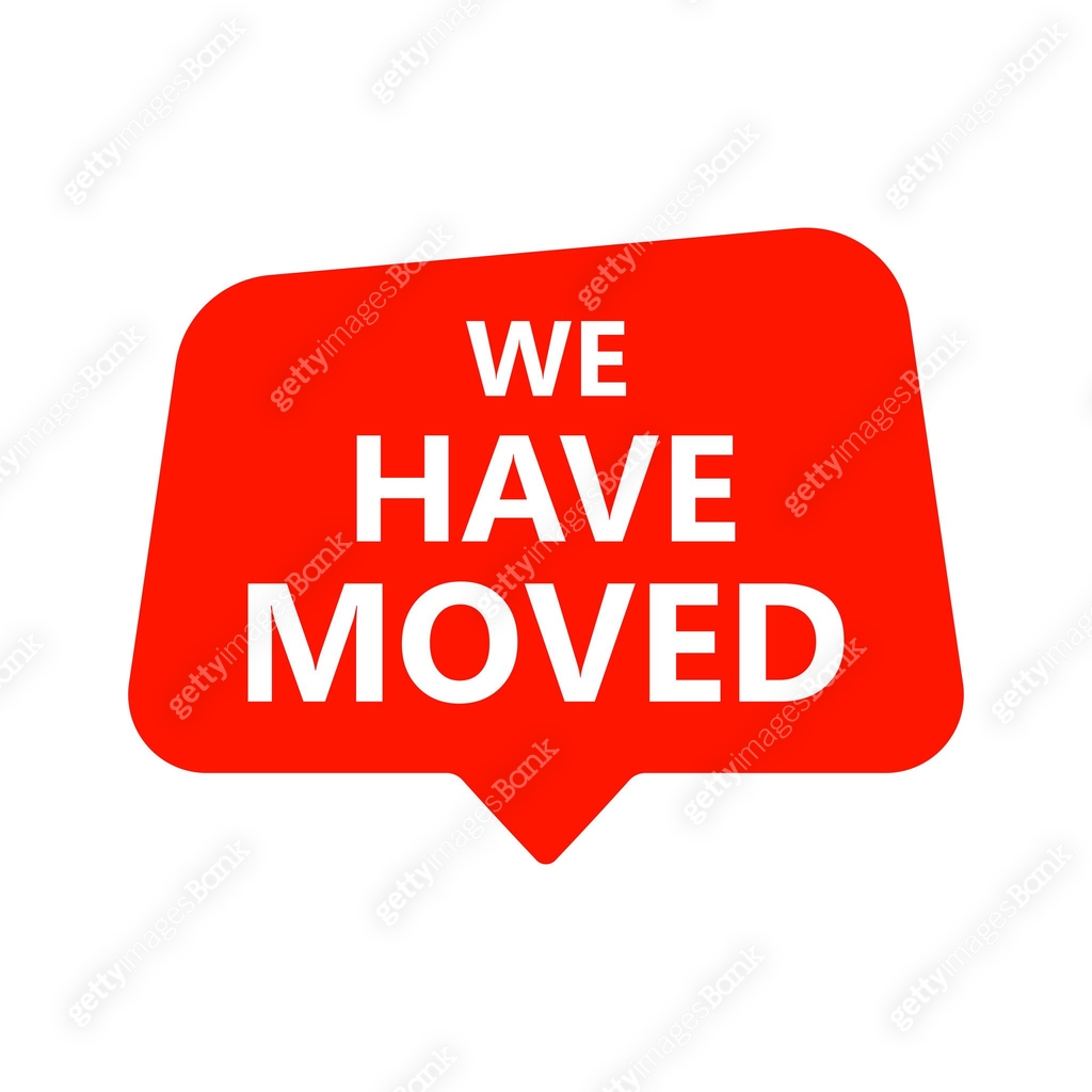 Location Change Label We have moved, red label for announce change location 이미지 (2157723465 ...