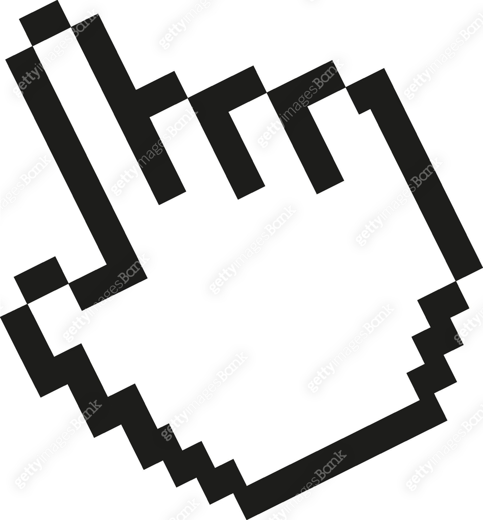 Pixel Cursor Icon .Clickable Cursor Icon Pointer Mouse Cursor, Clicking ...