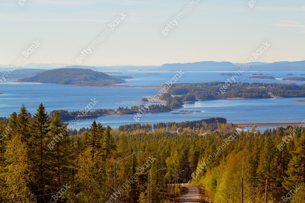 Panoramic View Of Lake Storuman Lapland Northern Sweden panoramic-view-of-lake-storuman-lapland-northern-sweden