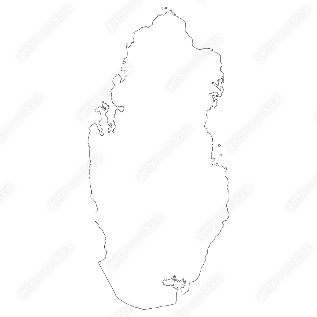 Qatar map. Map of Qatar in white color 이미지 (2163504030) 일러스트, 무료 일러스트 ...