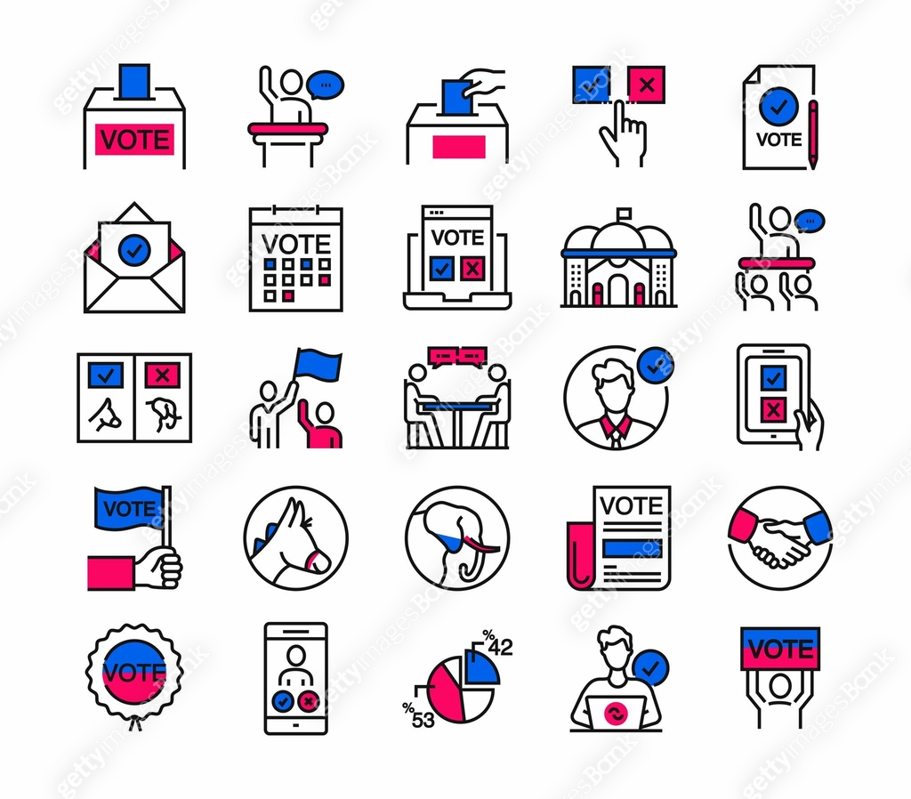 Uncontested Election Icon Election icons Related Vector Design Concept. Infographics, mobile and ...