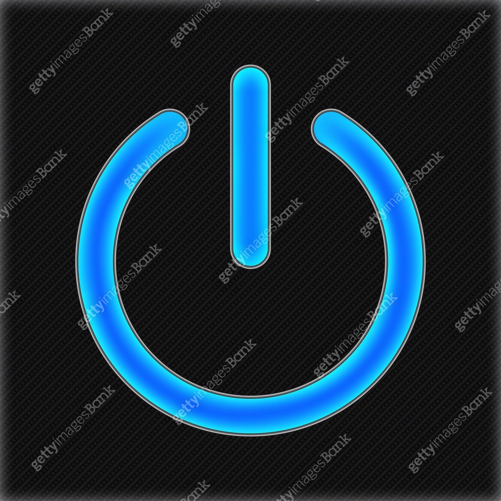 Illuminated on off sign button vector illustration 이미지 (2163634566 ...