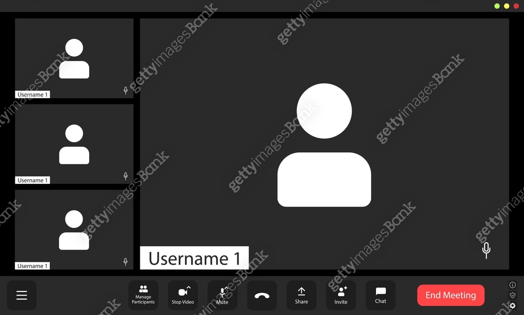 Virtual meeting interface featuring multiple participants engaged in ...