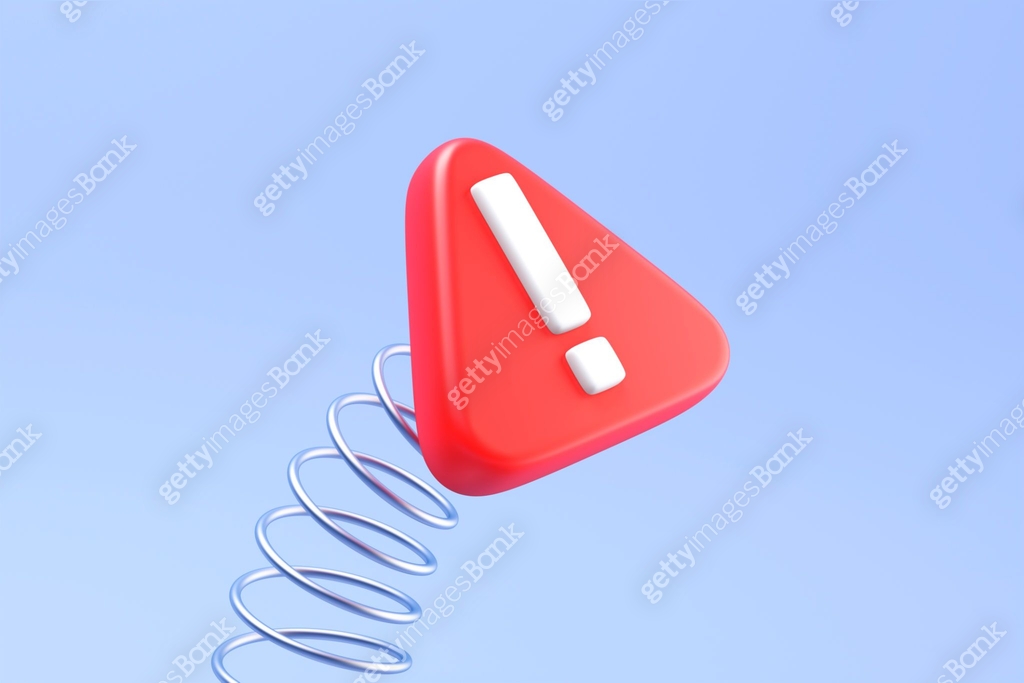 Spring Warning Sign Warning sign jumping on metal spring 이미지 (2174741162) 일러스트, 무료 일러스트 ...