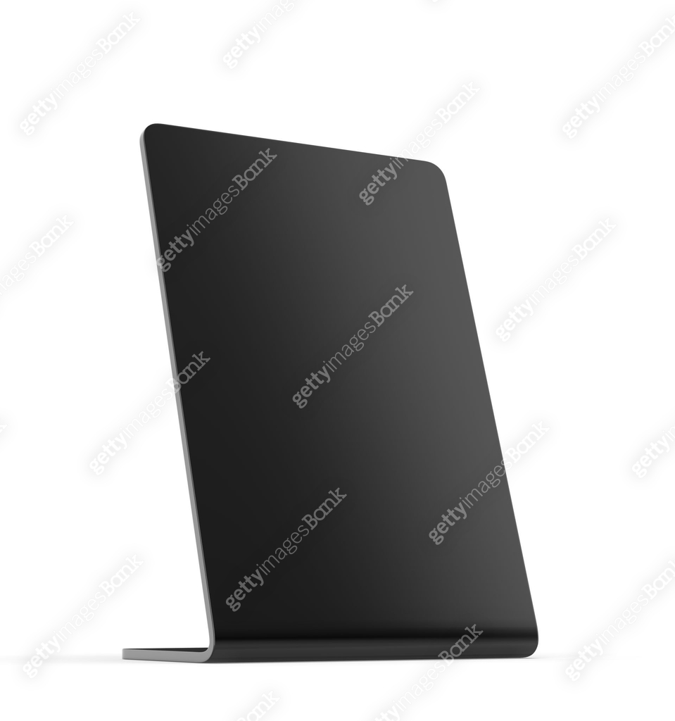 Blank QR code holder stand mockup template. 이미지 (2172059149) 일러스트, 무료