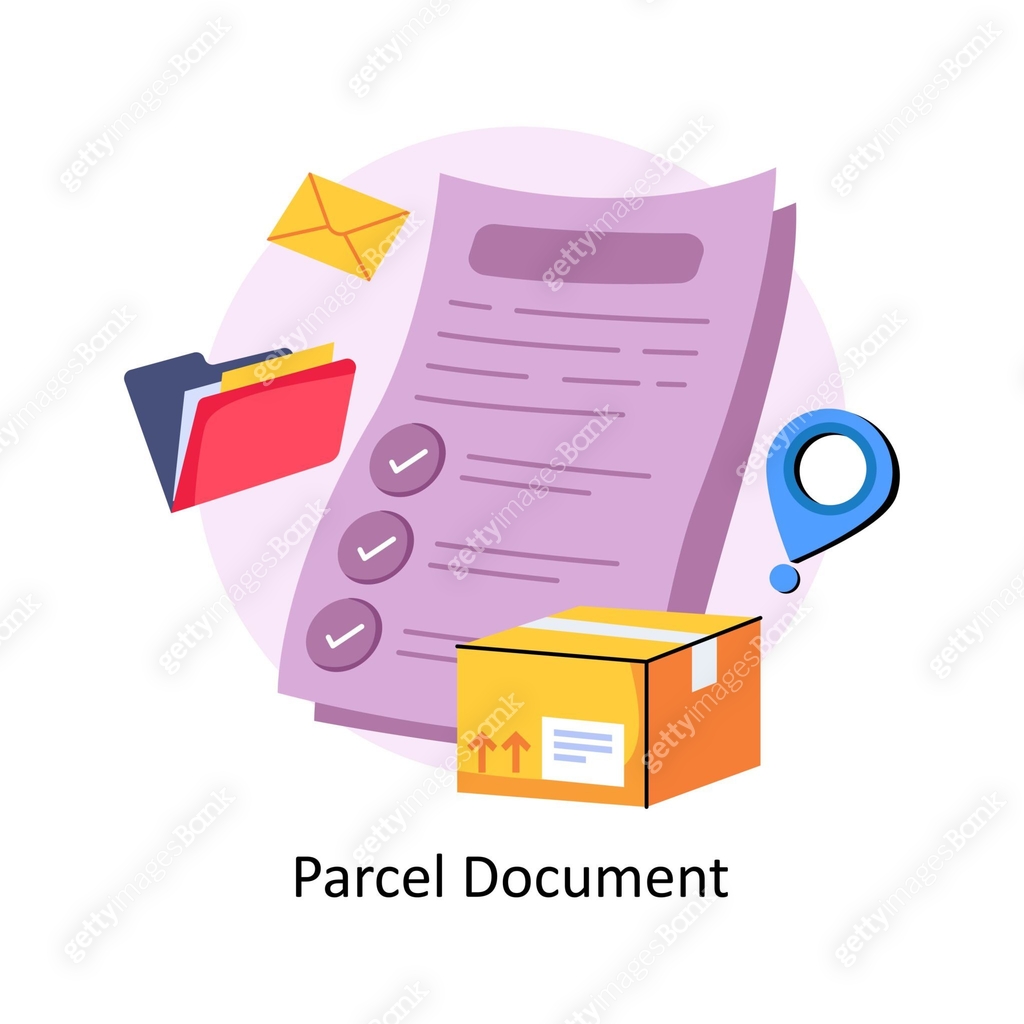 Parcel Document Concepts Style illustrations. EPS 10 File 이미지 ...