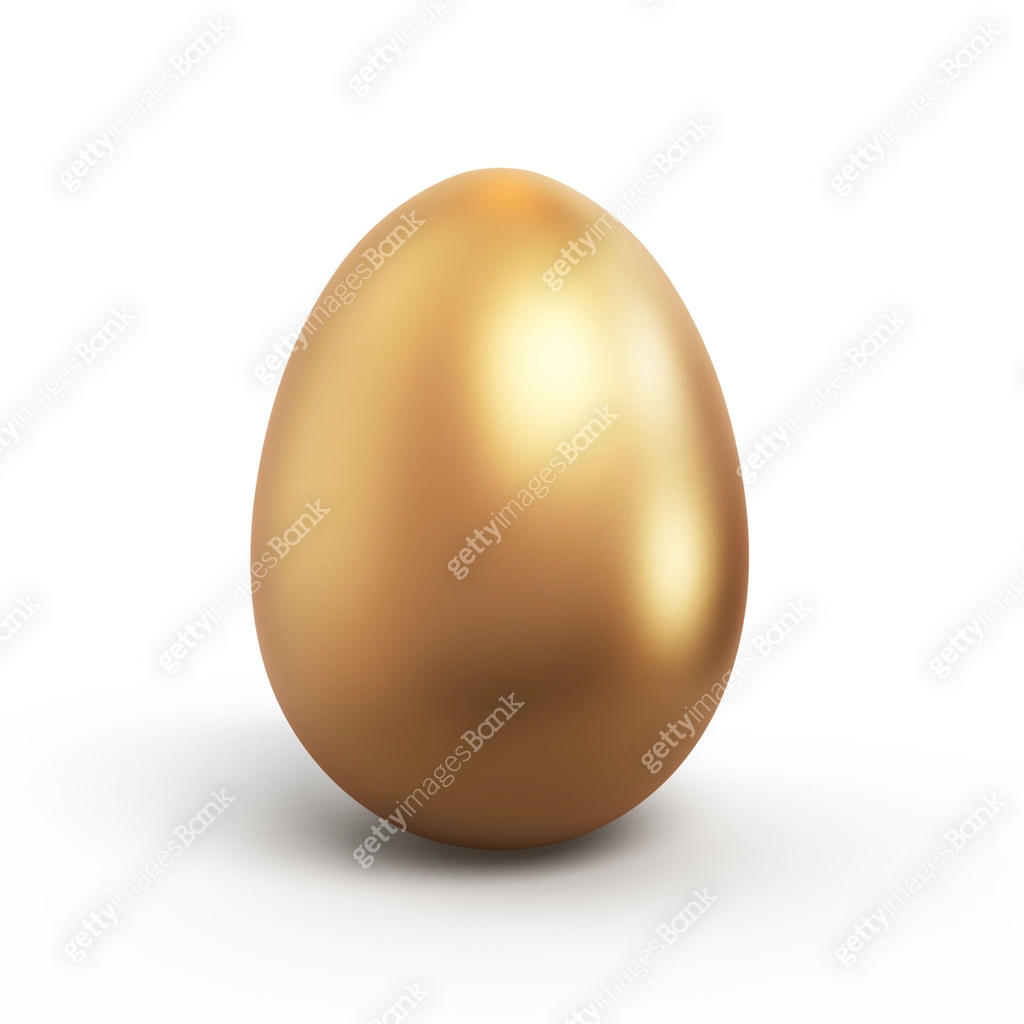 One Golden Egg, Object+ Shadow Clipping Path 이미지 (2180614296) 일러스트, 무료 ...