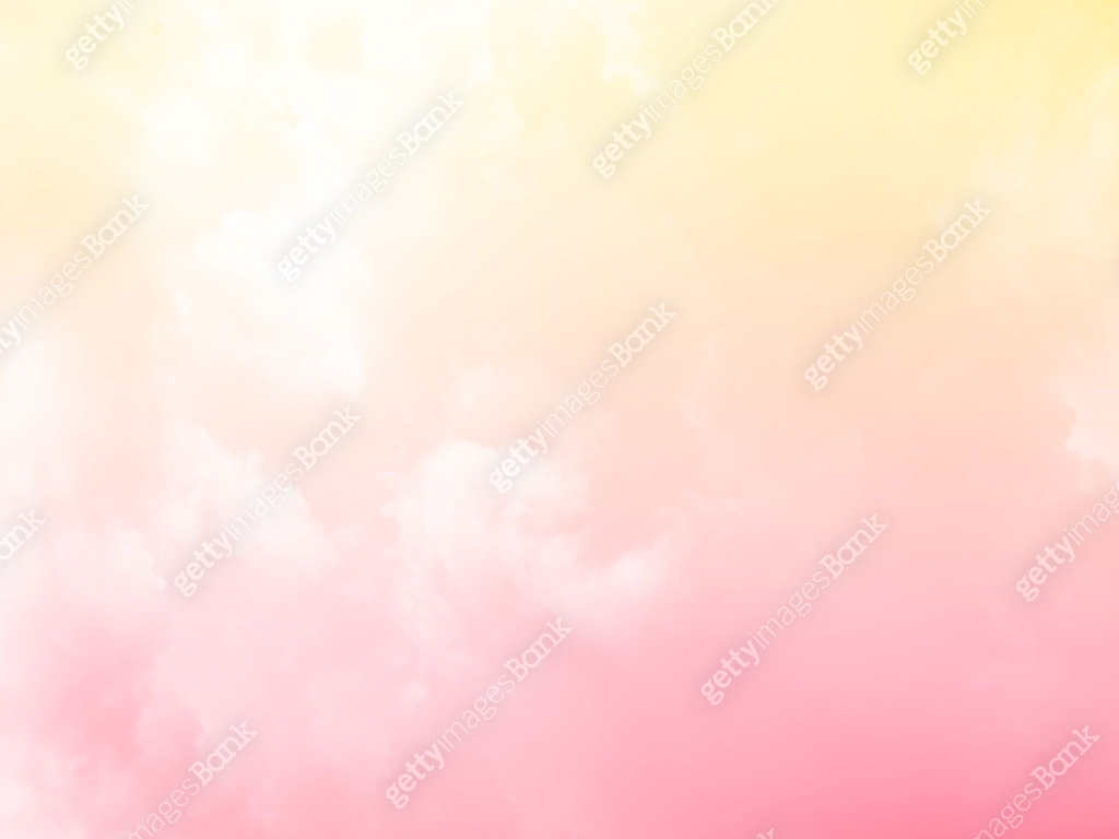 Pink yellow sky pastel summer background cloud sunset cloudy landscape ...