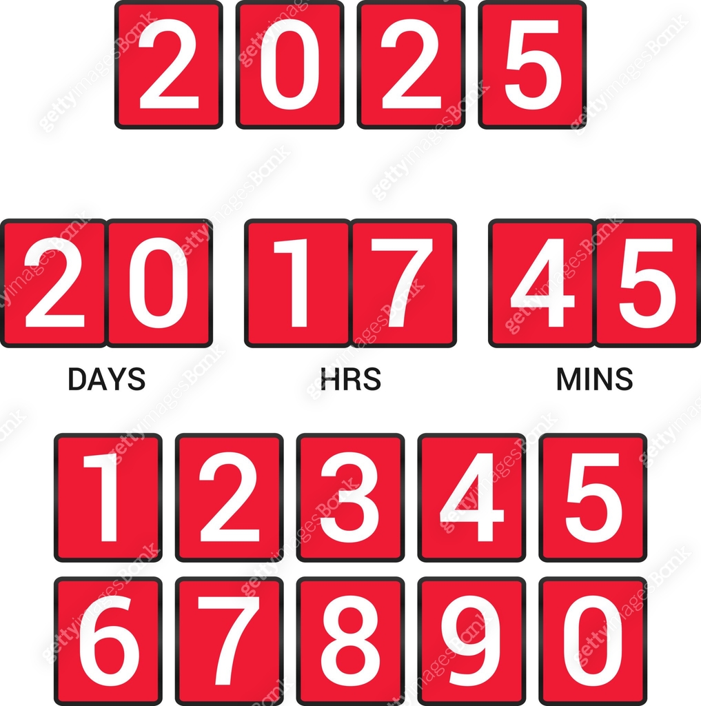 2025 Countdown For Computer 2025 New Year'S Countdown. Happy New Year 2025 Countdown Clocks. 2025 ...