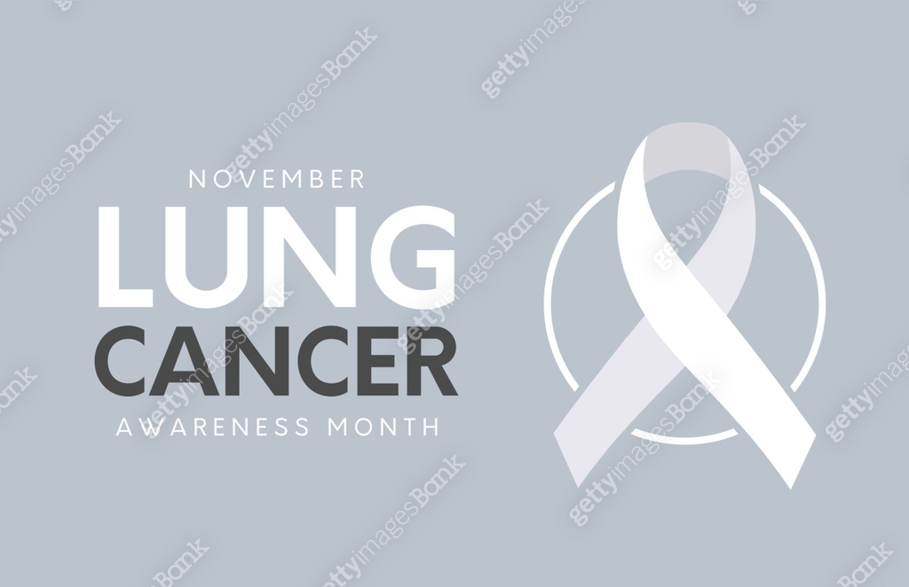 Lung Cancer Awareness Month card, banner, November. Vector 이미지 ...