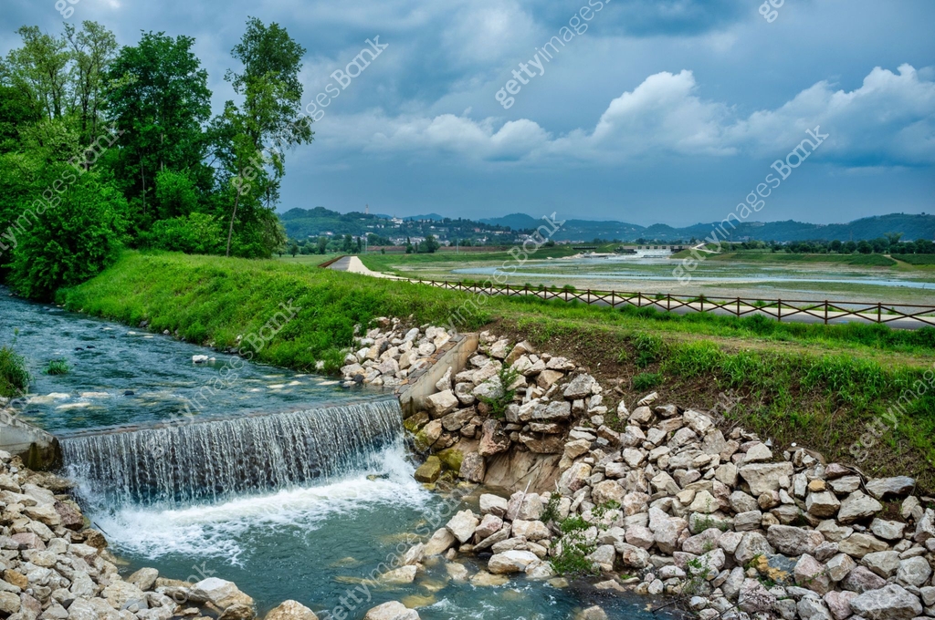 River engineering works for flood protection and hydraulic and ...