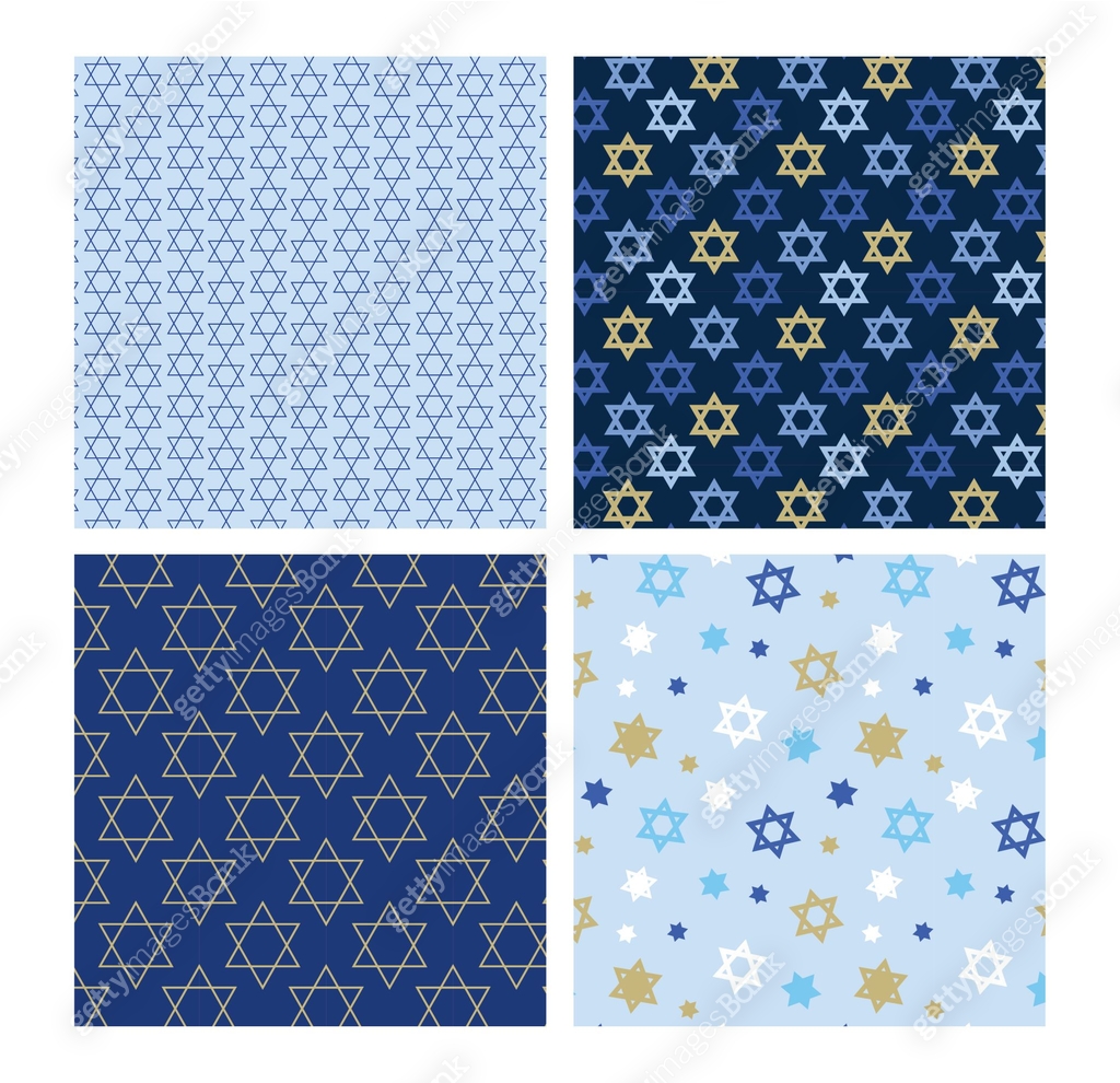 Jewish pattern with traditional David stars. Perfect for wallpapers ...