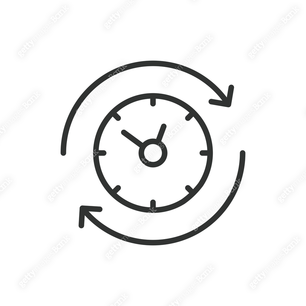 Time cycles, in line design. Time cycles, repetition, time loop, cycle ...