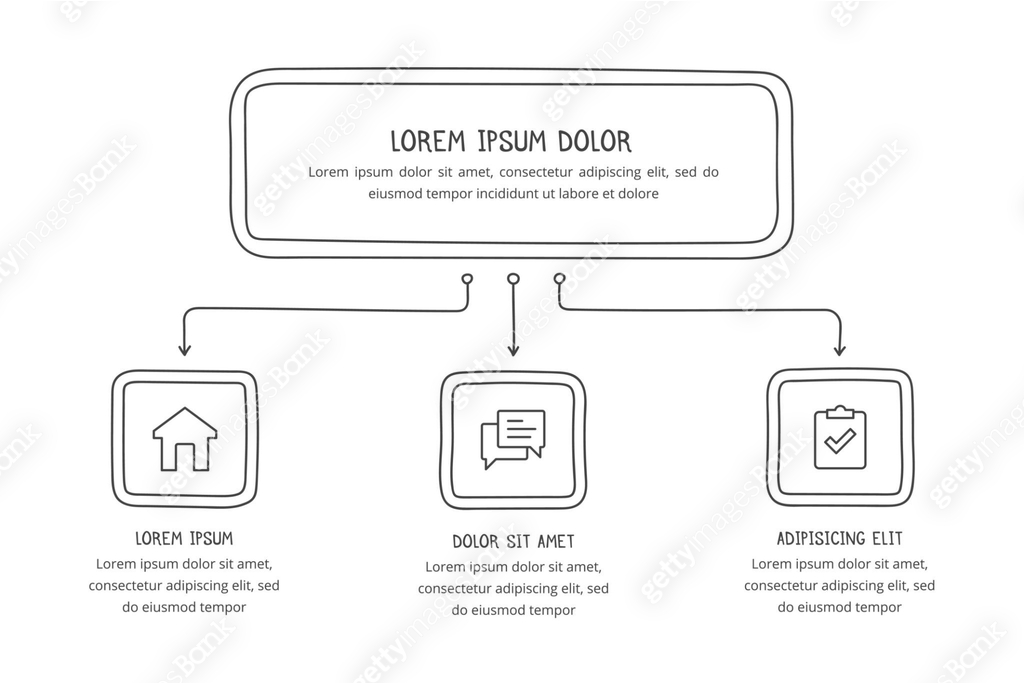Hand Drawn Flow Chart 이미지 (2182766297) 일러스트, 무료 일러스트 - 게티이미지뱅크
