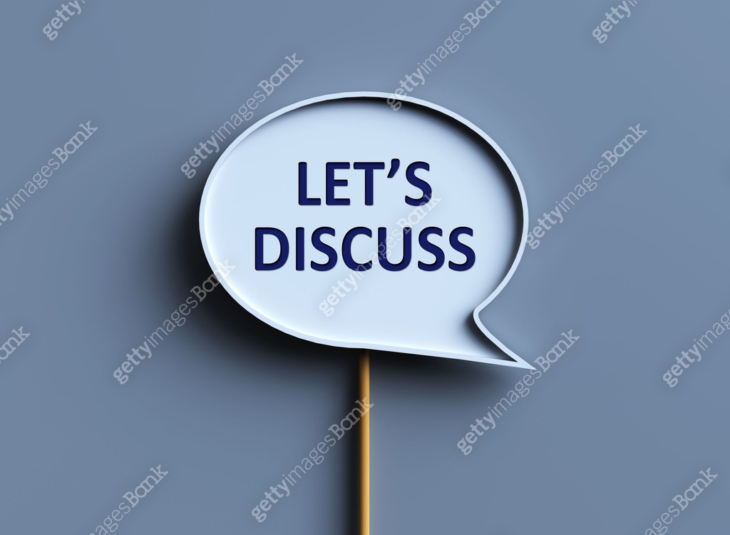 Let's discuss speech bubble 이미지 (2187609840) 일러스트, 무료 일러스트 - 게티이미지뱅크