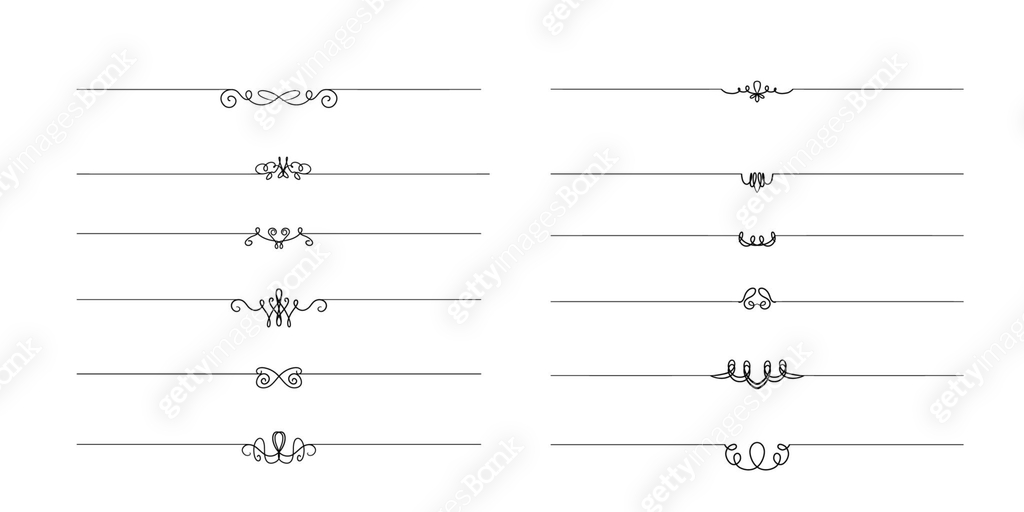 Chapter Swirls Decorative design elements for text and chapter separation. Abstract ...