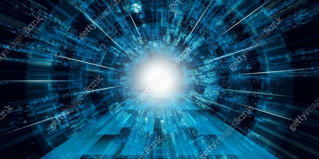 Tech Burst Data High-Speed Digital Data Tunnel with Light Burst Effect 이미지 (2188236750 ...