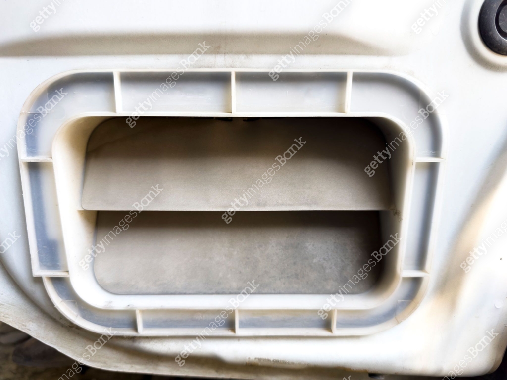 Rear air vent of car body close-up. The vents are usually positioned ...